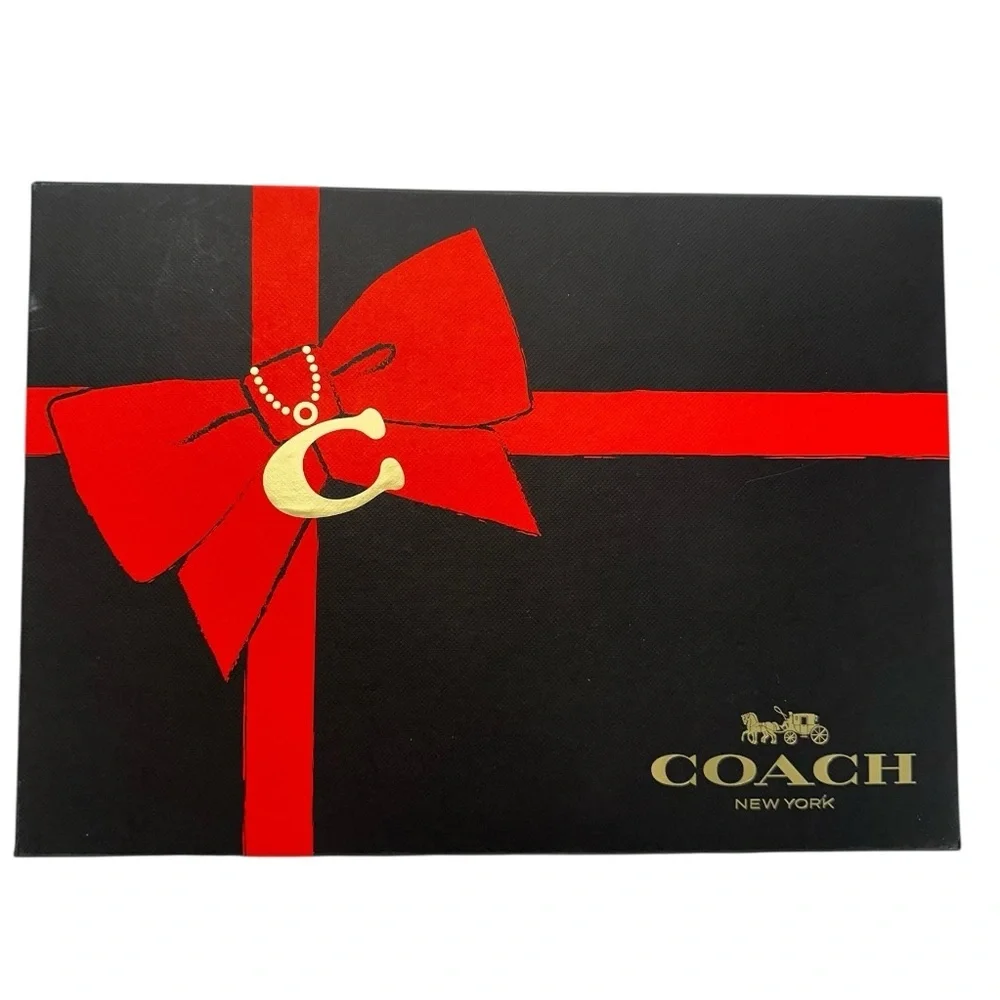Coach Pink Knit Woven Beanie & Oversized Scarf Set Wool Blend Gift Set NWT $225 - Picture 3 of 5